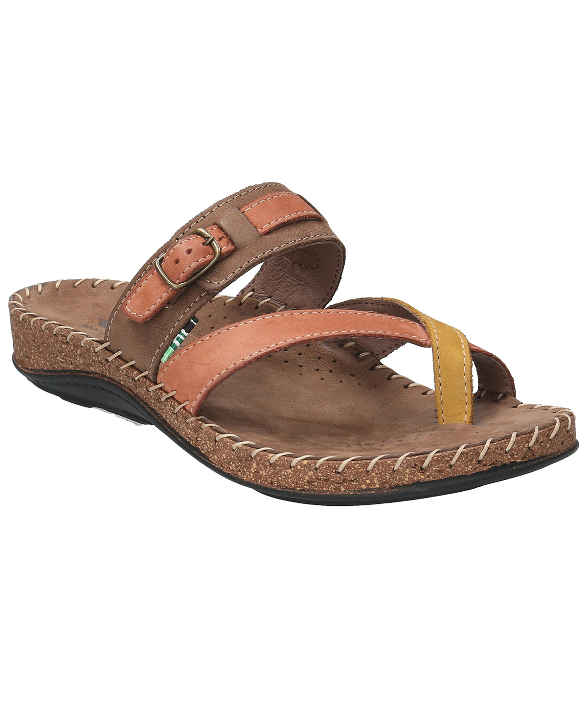 Sandalia Cuero Mujer Paradise Naranjo Rockford