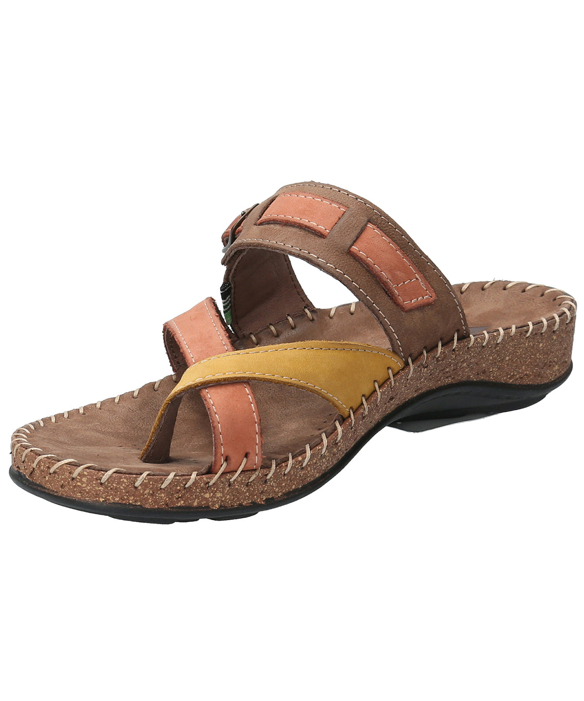 Sandalia Cuero Mujer Paradise Naranjo Rockford