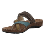 Sandalia Cuero Mujer Paradise Azul  Rockford