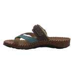 Sandalia Cuero Mujer Paradise Azul  Rockford