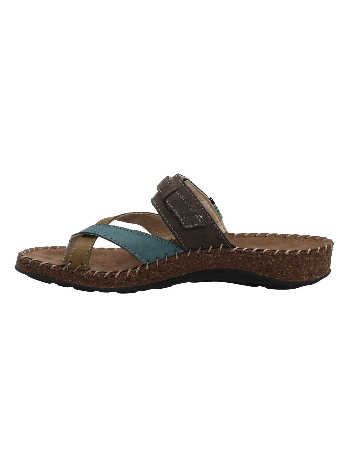 Sandalia Cuero Mujer Paradise Azul  Rockford