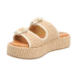 Sandalia Rafia Mujer Ruth Beige Rockford