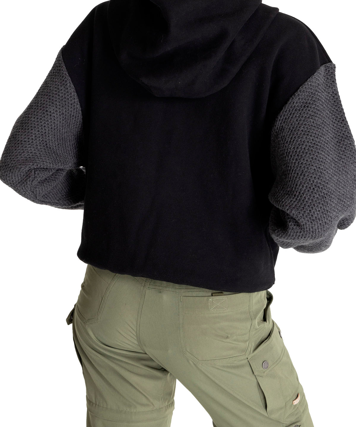 Polerón Algodón Orgánico Mujer Umbra Gris Oscuro Rockford