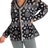 Sweater Algodón Orgánico Mujer Atrani Gris Oscuro Rockford