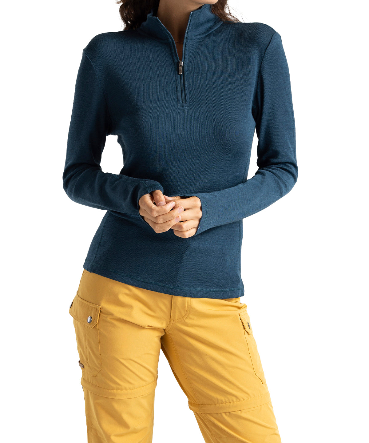 Primera Capa Mujer Merino Azul Rockford