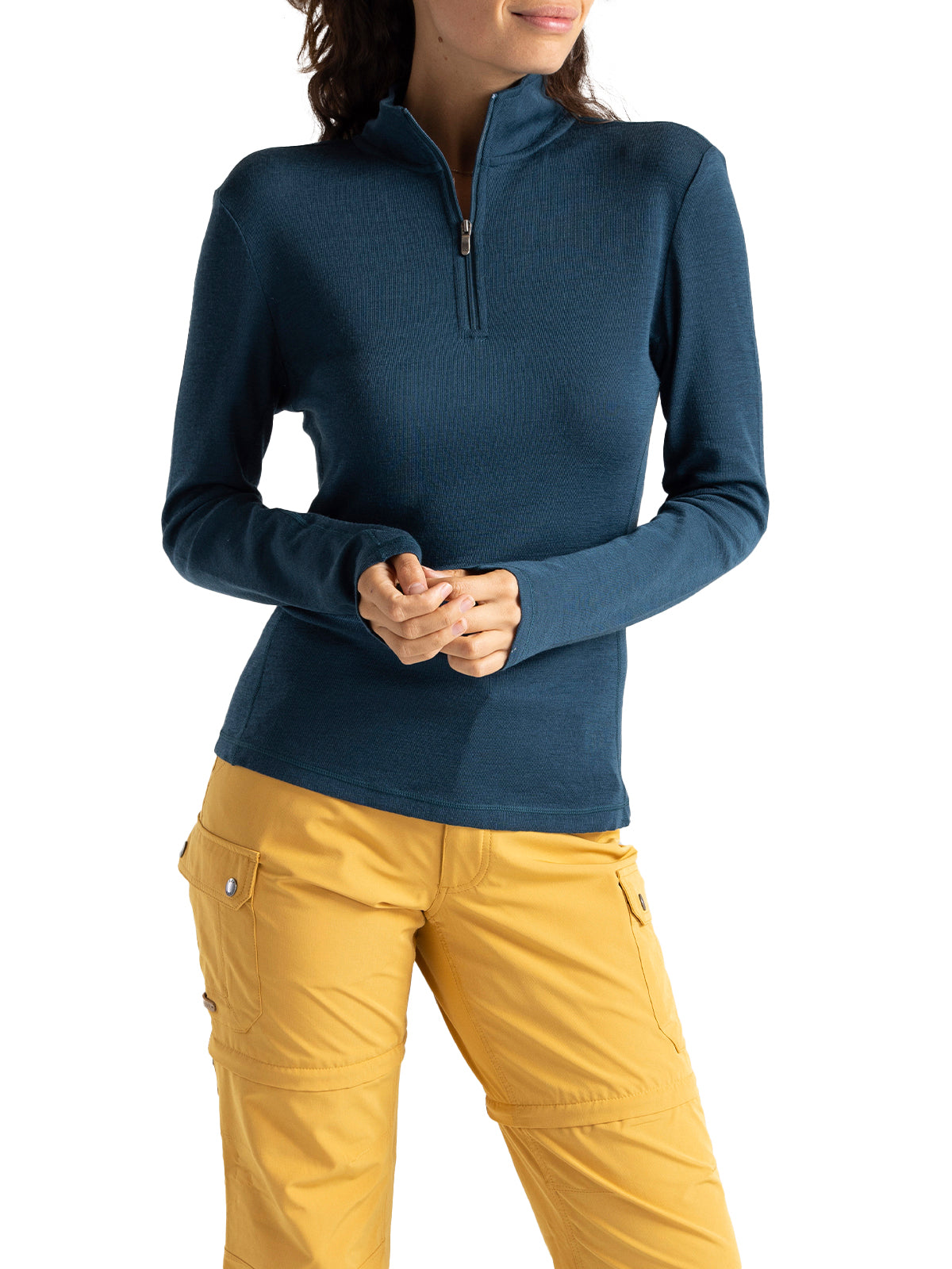 Primera Capa Mujer Merino Azul Rockford