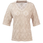 Polera Algodón Orgánico Mujer Caicos Beige Rockford