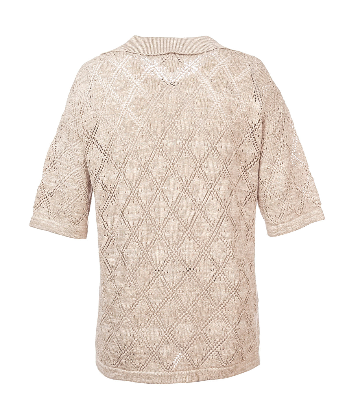 Polera Algodón Orgánico Mujer Caicos Beige Rockford