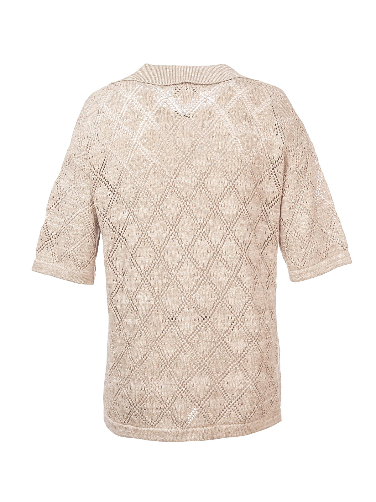 Polera Algodón Orgánico Mujer Caicos Beige Rockford