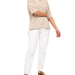 Polera Algodón Orgánico Mujer Caicos Beige Rockford