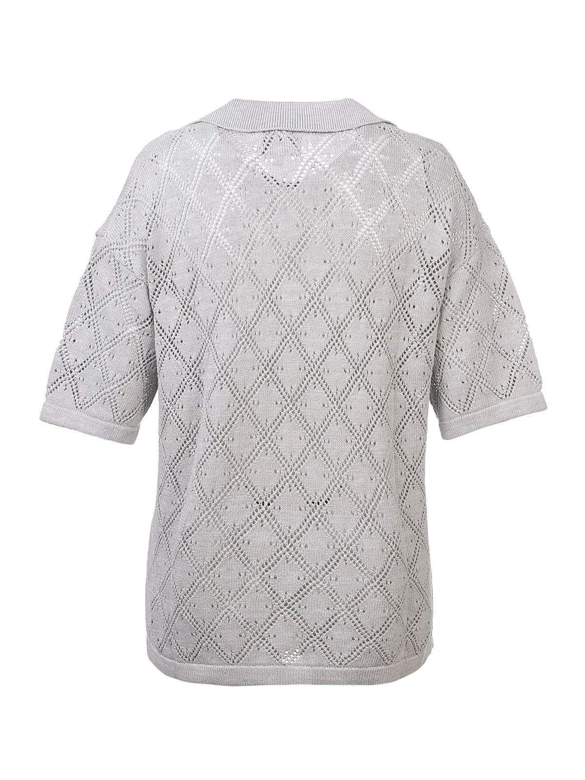 Polera Algodón Orgánico Mujer Caicos Gris Rockford