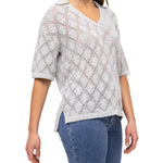 Polera Algodón Orgánico Mujer Caicos Gris Rockford