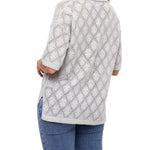 Polera Algodón Orgánico Mujer Caicos Gris Rockford