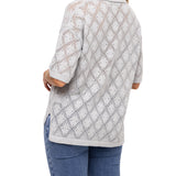Polera Algodón Orgánico Mujer Caicos Gris Rockford
