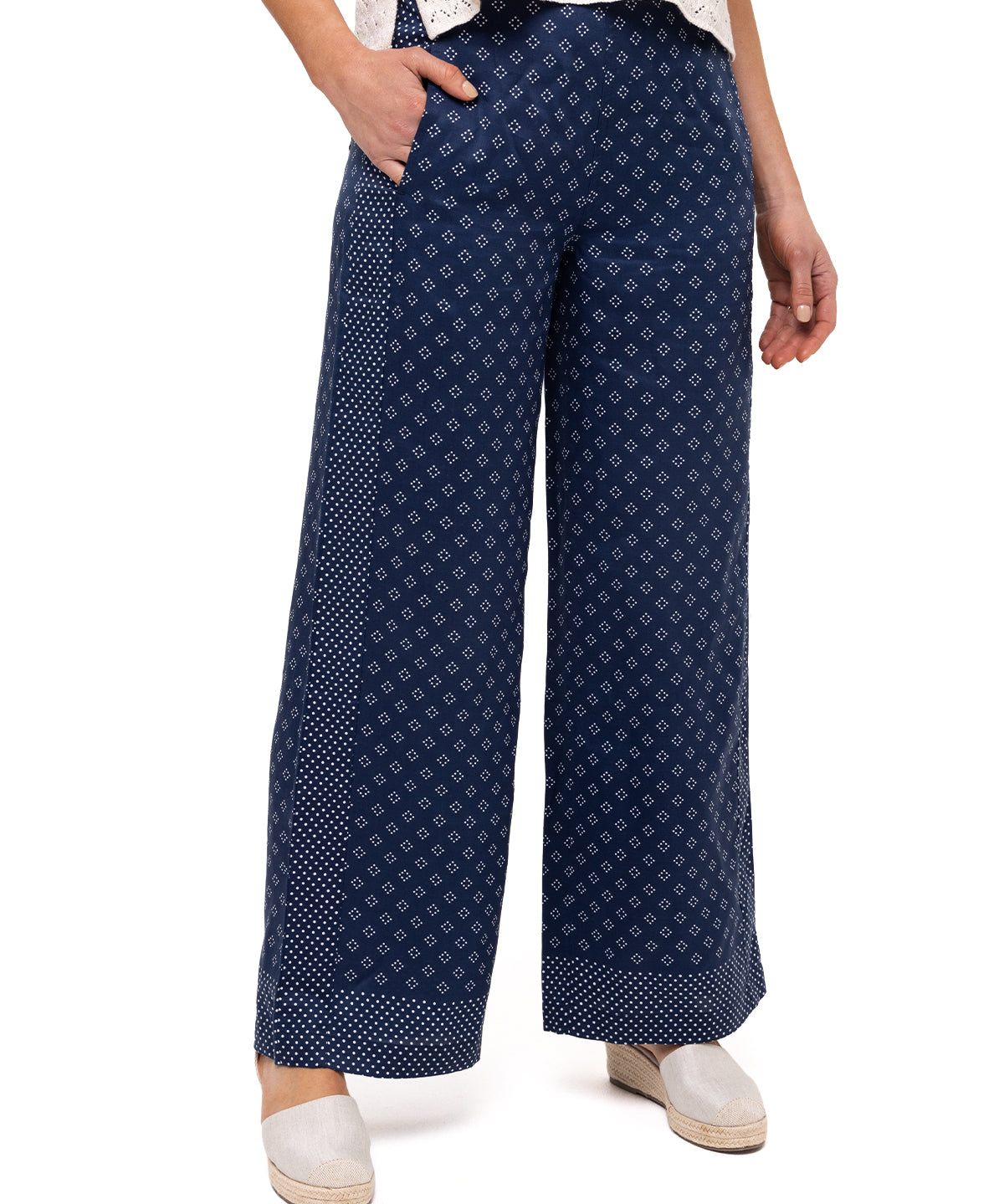 Pantalón Tencel Mujer Nazaire Azul Rockford
