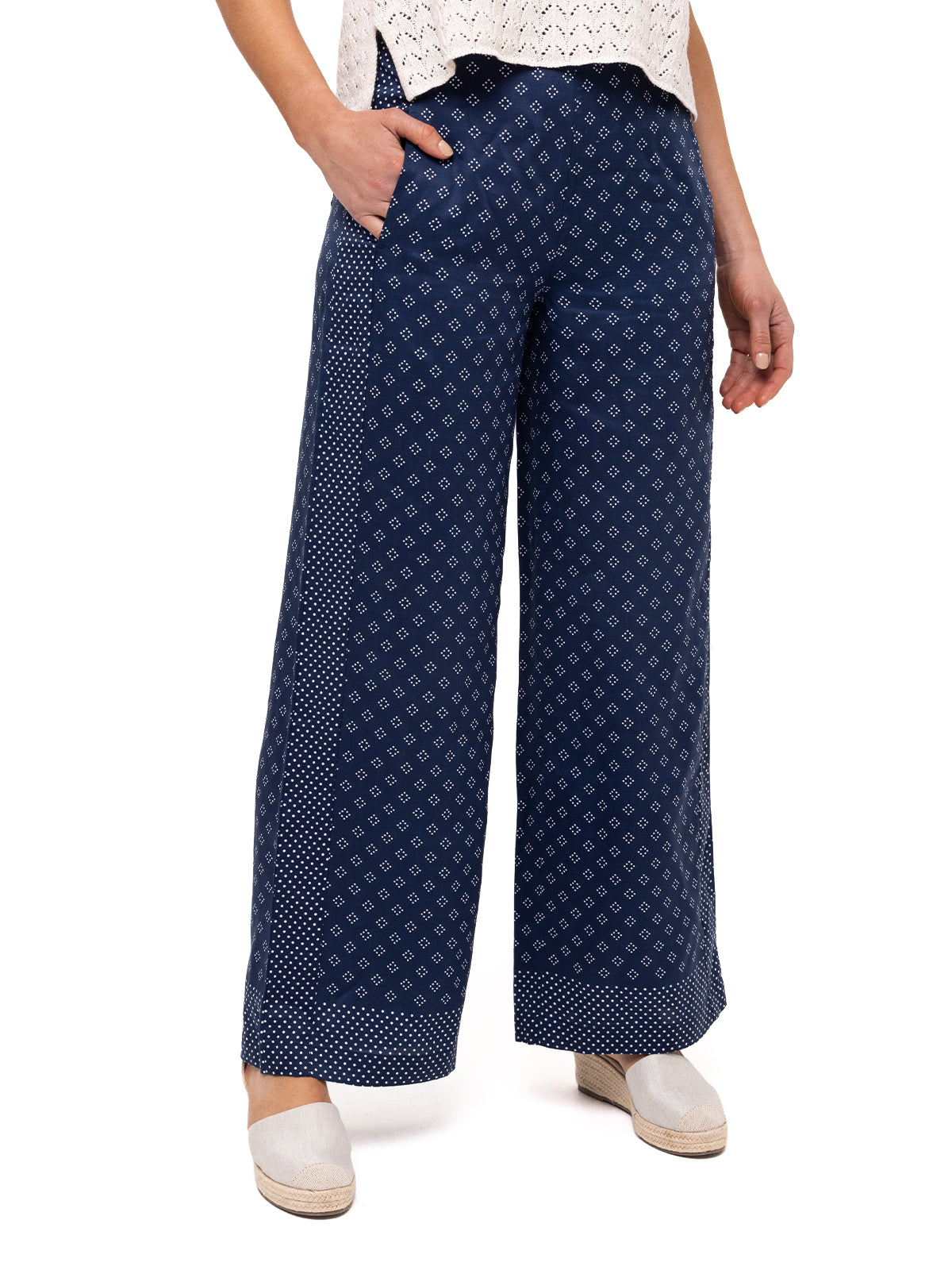 Pantalón Tencel Mujer Nazaire Azul Rockford