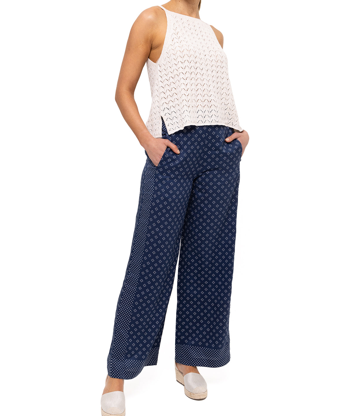 Pantalón Tencel Mujer Nazaire Azul Rockford