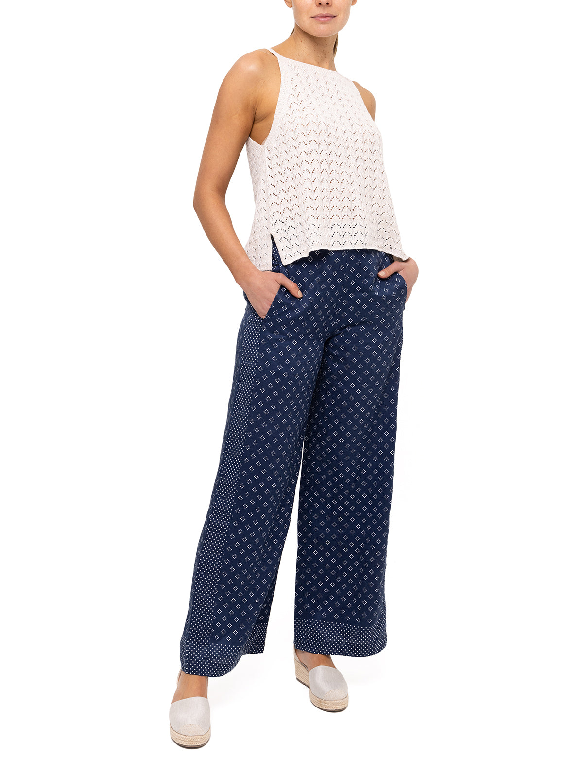 Pantalón Tencel Mujer Nazaire Azul Rockford