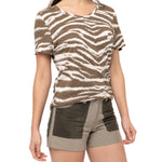 Polera Algodón Orgánico Mujer Creta Beige Rockford