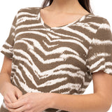 Polera Algodón Orgánico Mujer Creta Beige Rockford