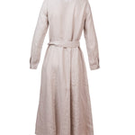 Vestido Lino Orgánico Mujer Sandro Beige Rockford