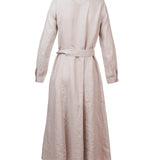 Vestido Lino Orgánico Mujer Sandro Beige Rockford