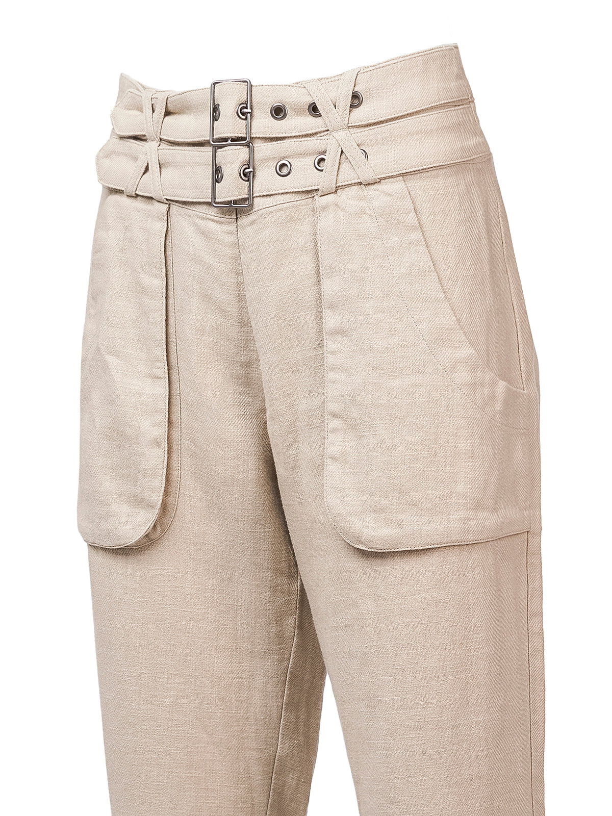 Pantalón Lino Orgánico Mujer Amiro Arena Rockford