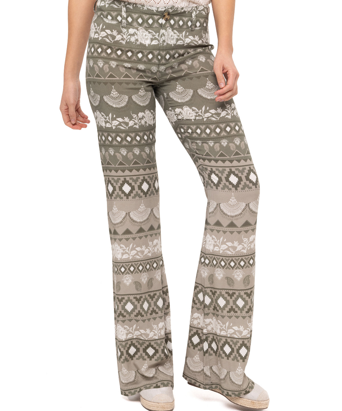 Pantalón Rayón Mujer Naussac Oliva Rockford