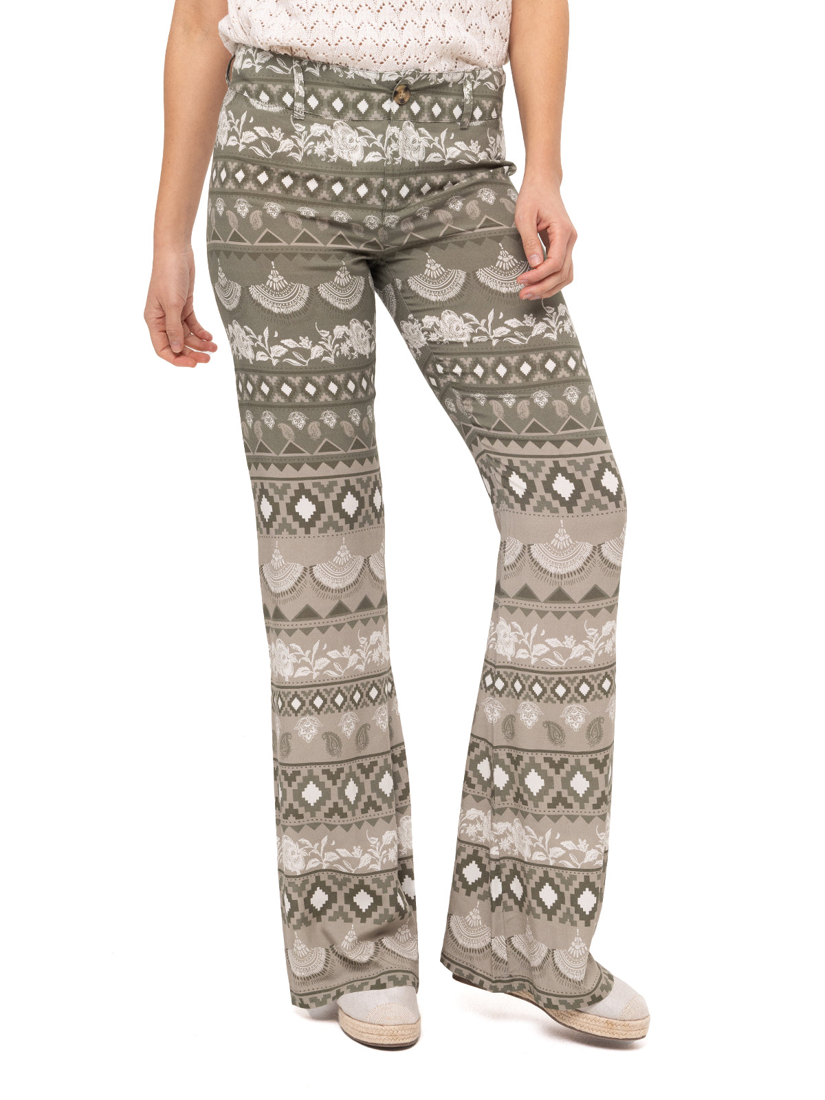 Pantalón Rayón Mujer Naussac Oliva Rockford