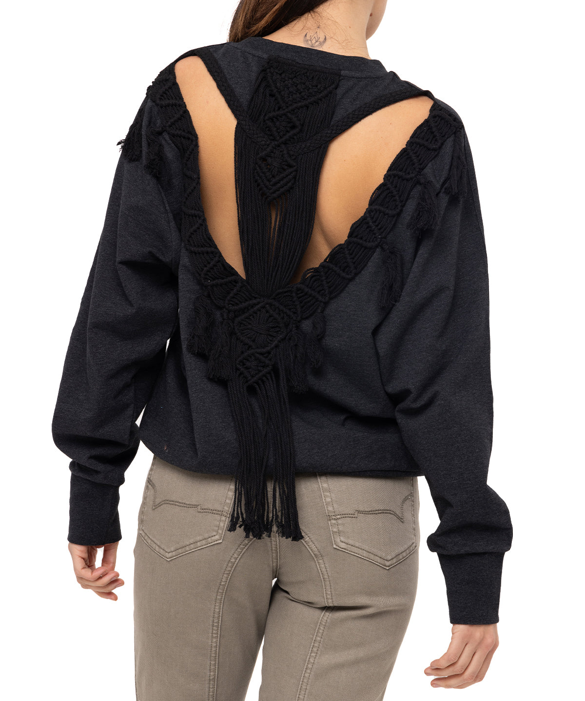 Polerón Algodón Orgánico Mujer Anara Negro Rockford