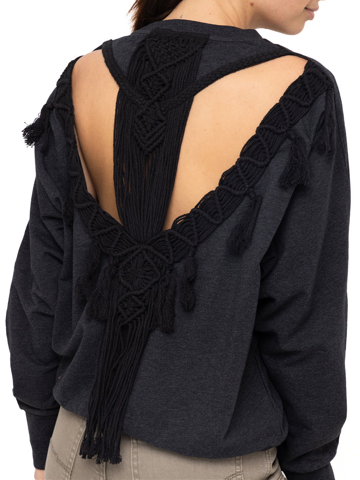 Polerón Algodón Orgánico Mujer Anara Negro Rockford