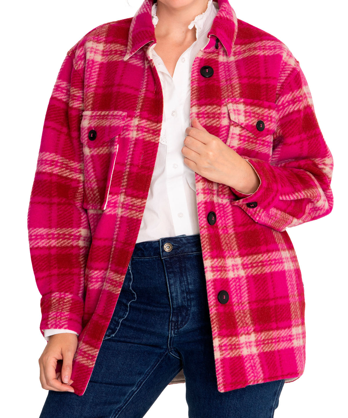 Chaqueta Lana Mujer Begonia Rosado Rockford