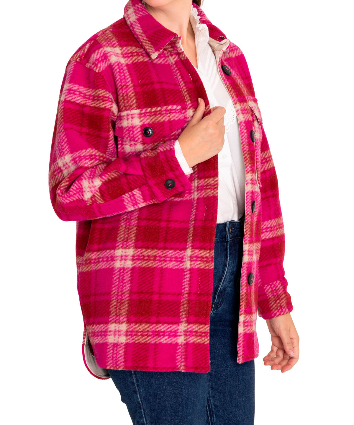 Chaqueta Lana Mujer Begonia Rosado Rockford