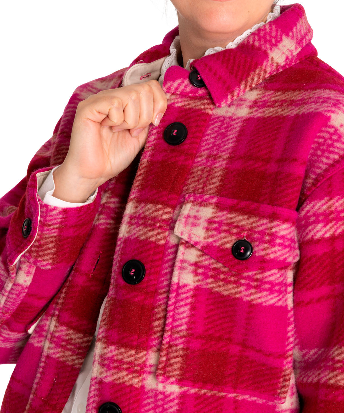 Chaqueta Lana Mujer Begonia Rosado Rockford