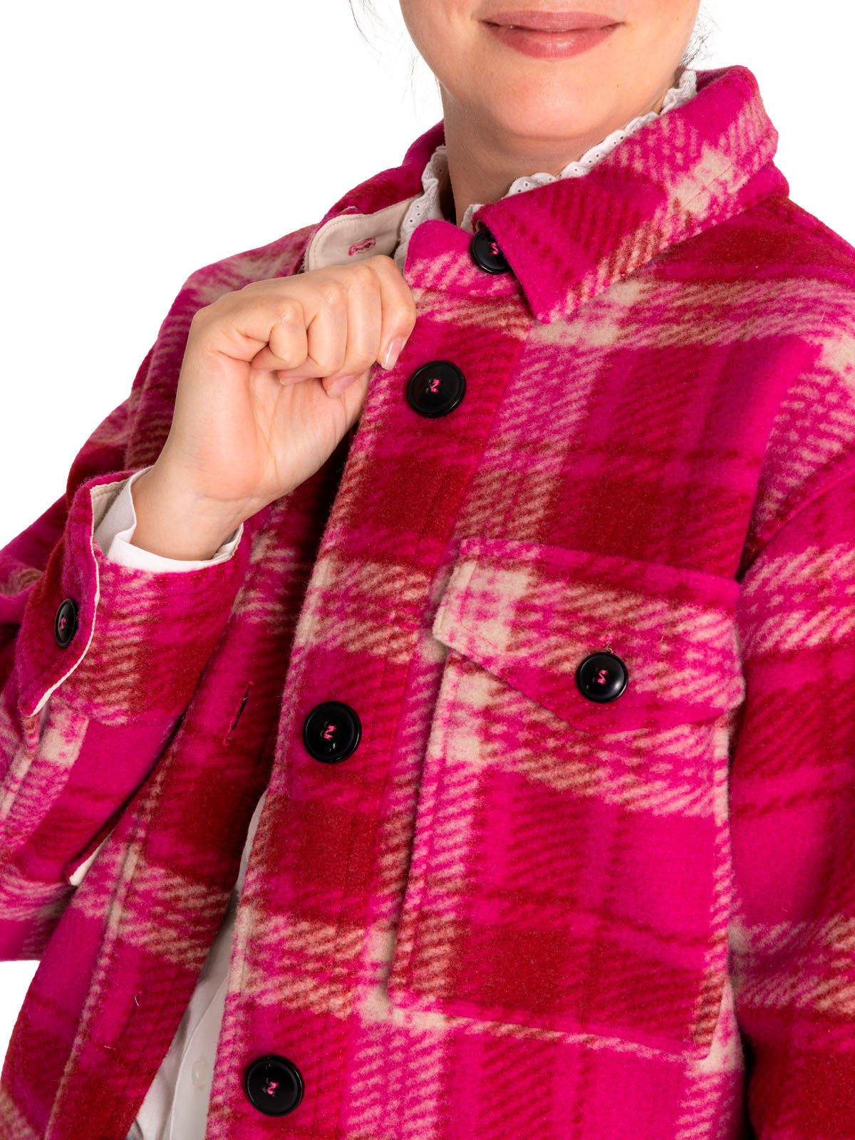 Chaqueta Lana Mujer Begonia Rosado Rockford