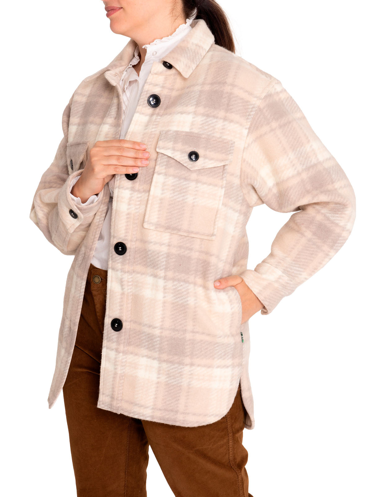 Chaqueta Lana Mujer Begonia Beige/Crudo Rockford