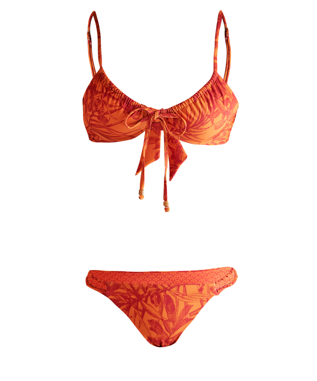 Bikini Fibras Recicladas Mujer Cartagena Naranjo Rockford