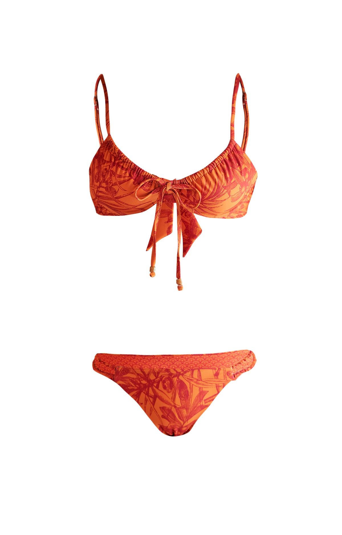 Bikini Fibras Recicladas Mujer Cartagena Naranjo Rockford