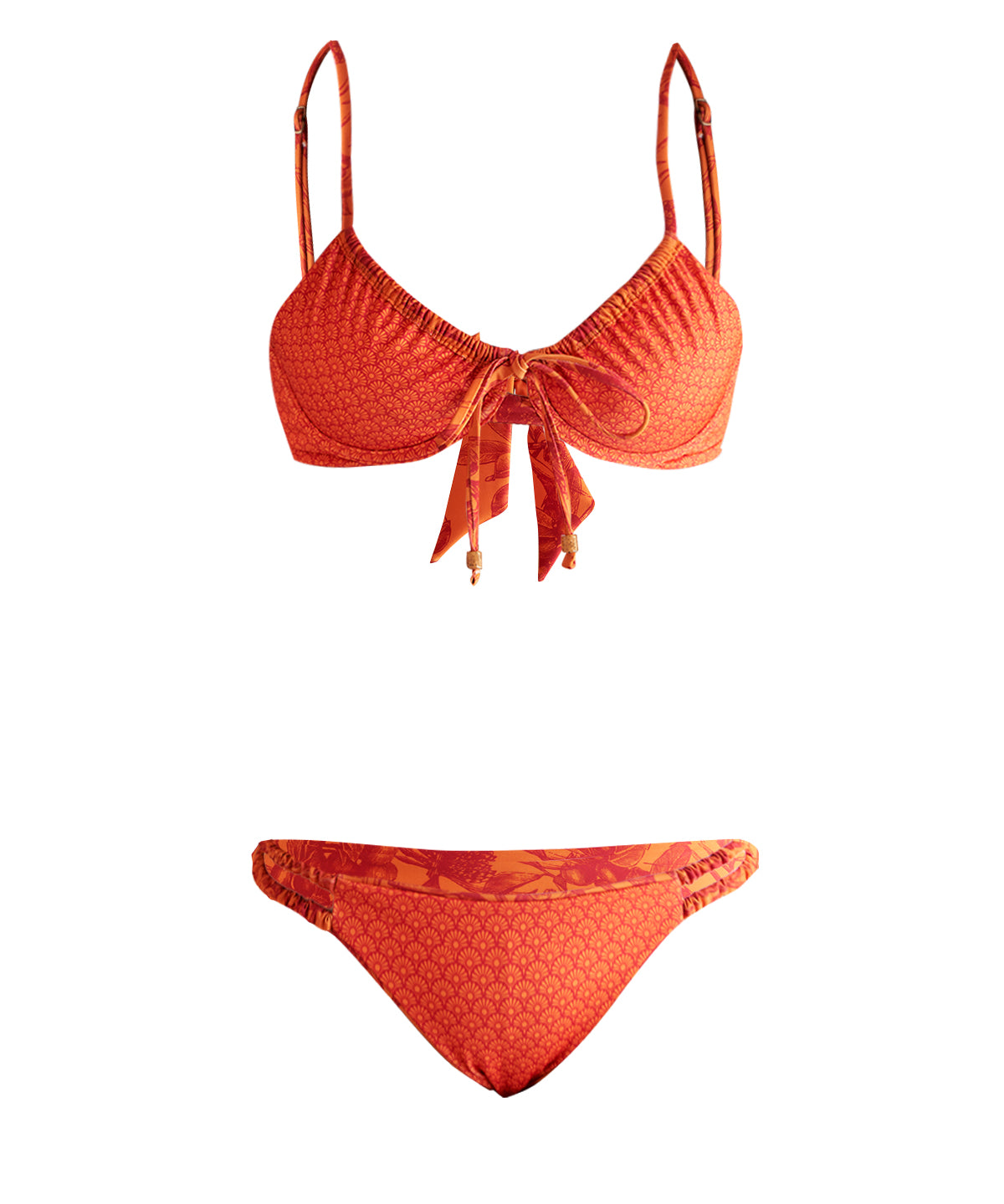 Bikini Fibras Recicladas Mujer Cartagena Naranjo Rockford