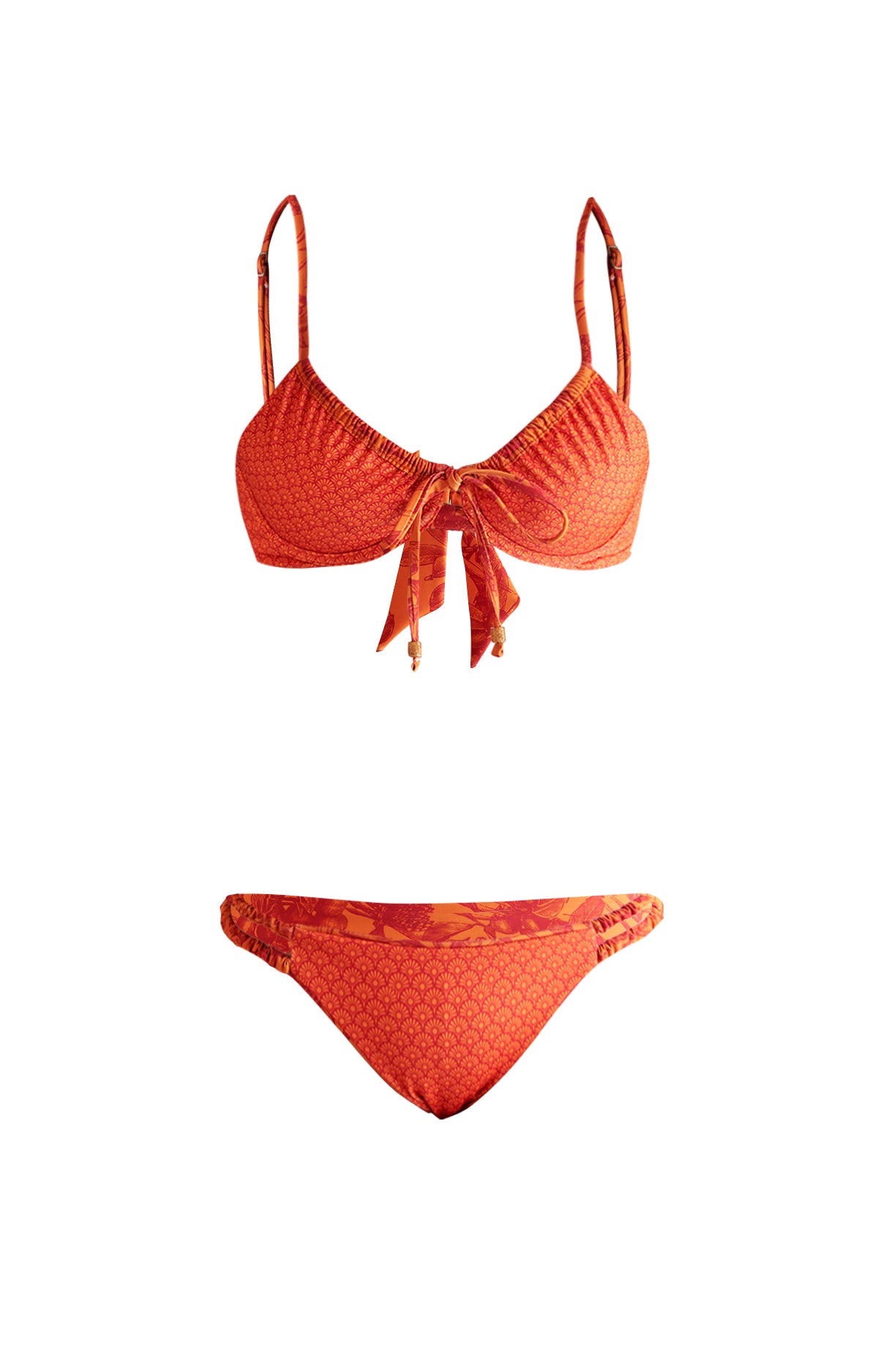Bikini Fibras Recicladas Mujer Cartagena Naranjo Rockford