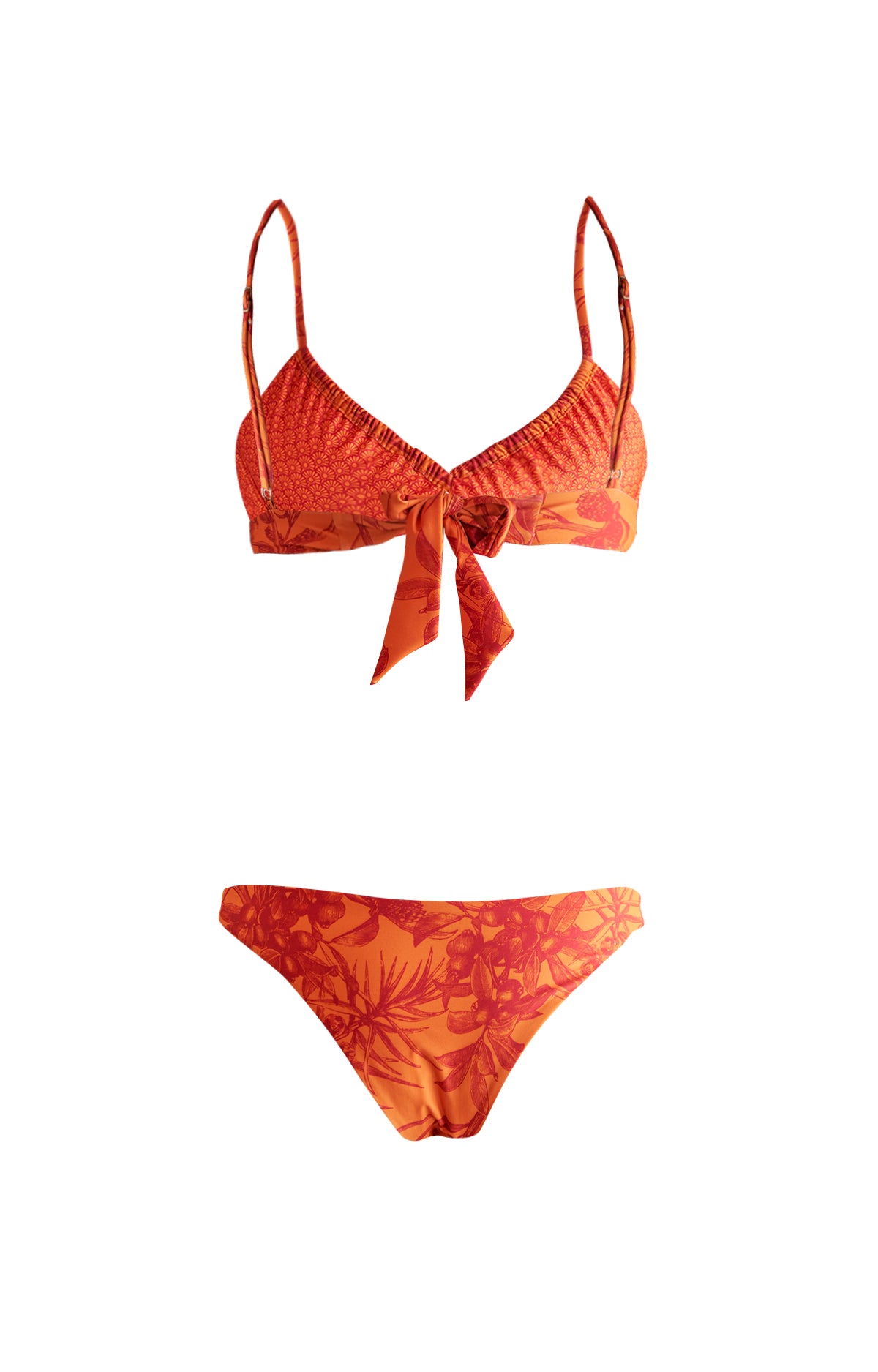 Bikini Fibras Recicladas Mujer Cartagena Naranjo Rockford