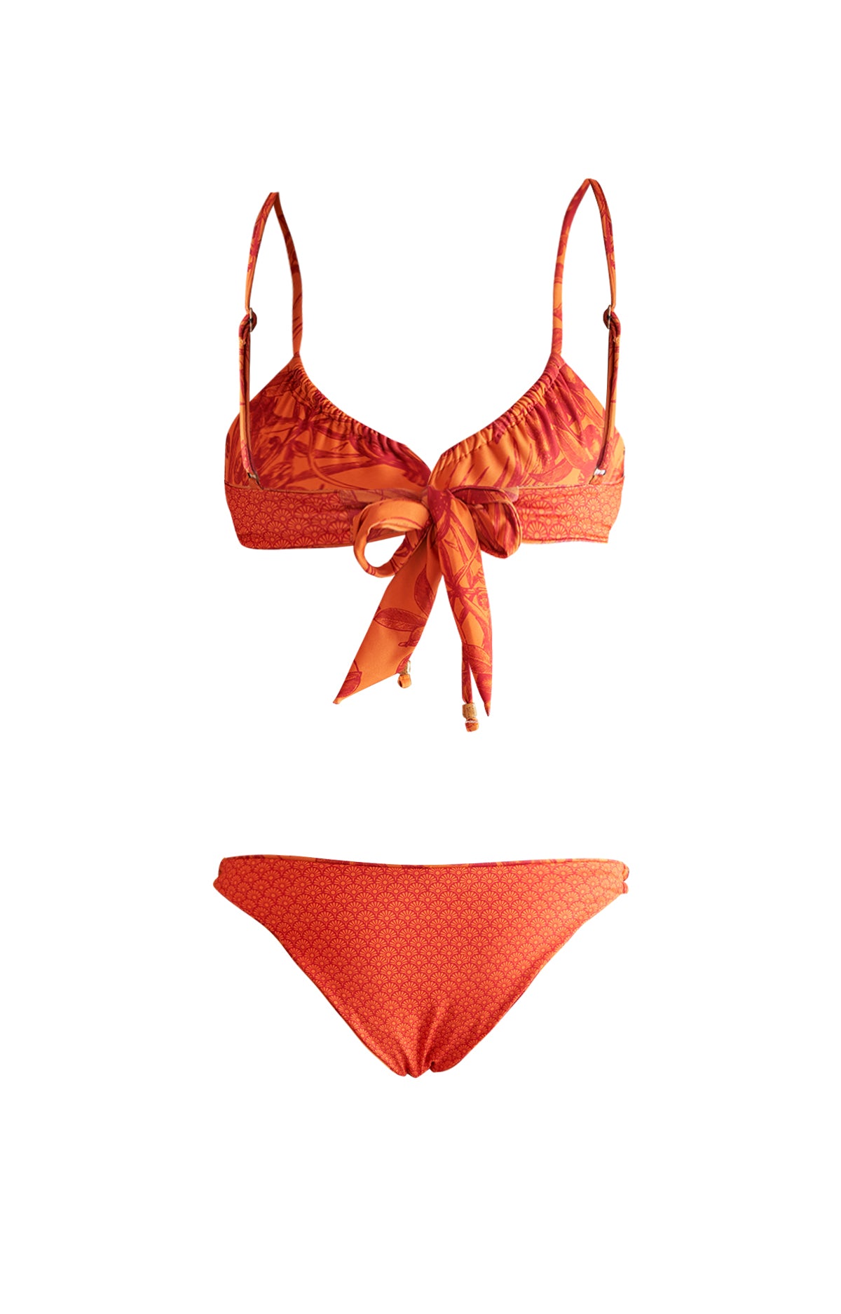 Bikini Fibras Recicladas Mujer Cartagena Naranjo Rockford
