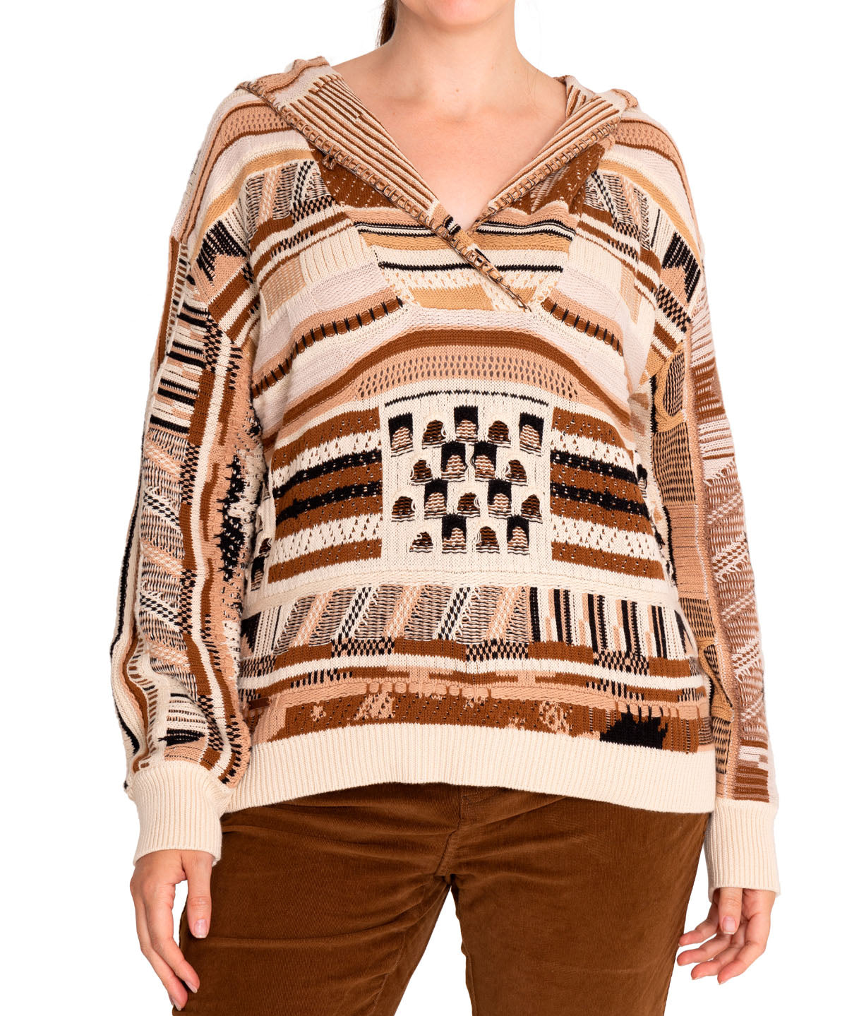 Sweater Algodón Orgánico Mujer Magnolia Blanco Rockford