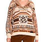 Sweater Algodón Orgánico Mujer Magnolia Blanco Rockford
