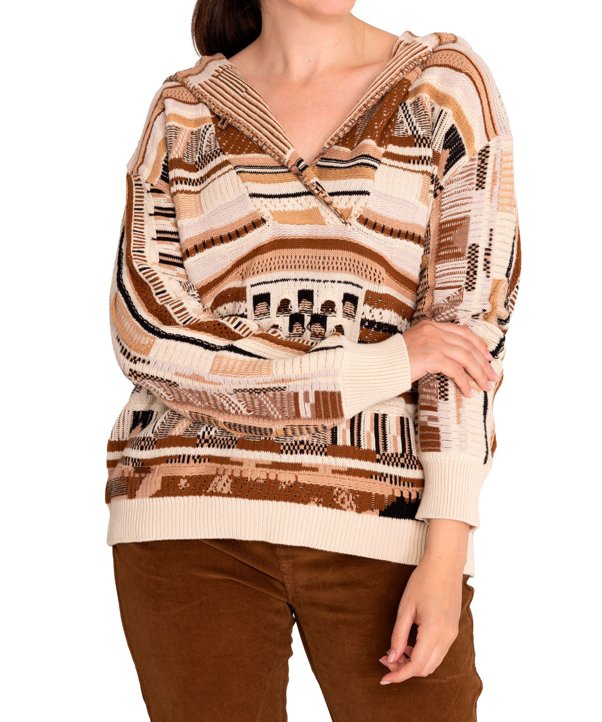 Sweater Algodón Orgánico Mujer Magnolia Blanco Rockford