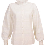 Blusa Algodón Orgánico Mujer Lucía Blanco Rockford