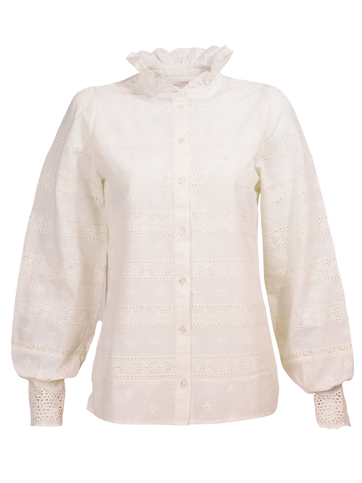 Blusa Algodón Orgánico Mujer Lucía Blanco Rockford