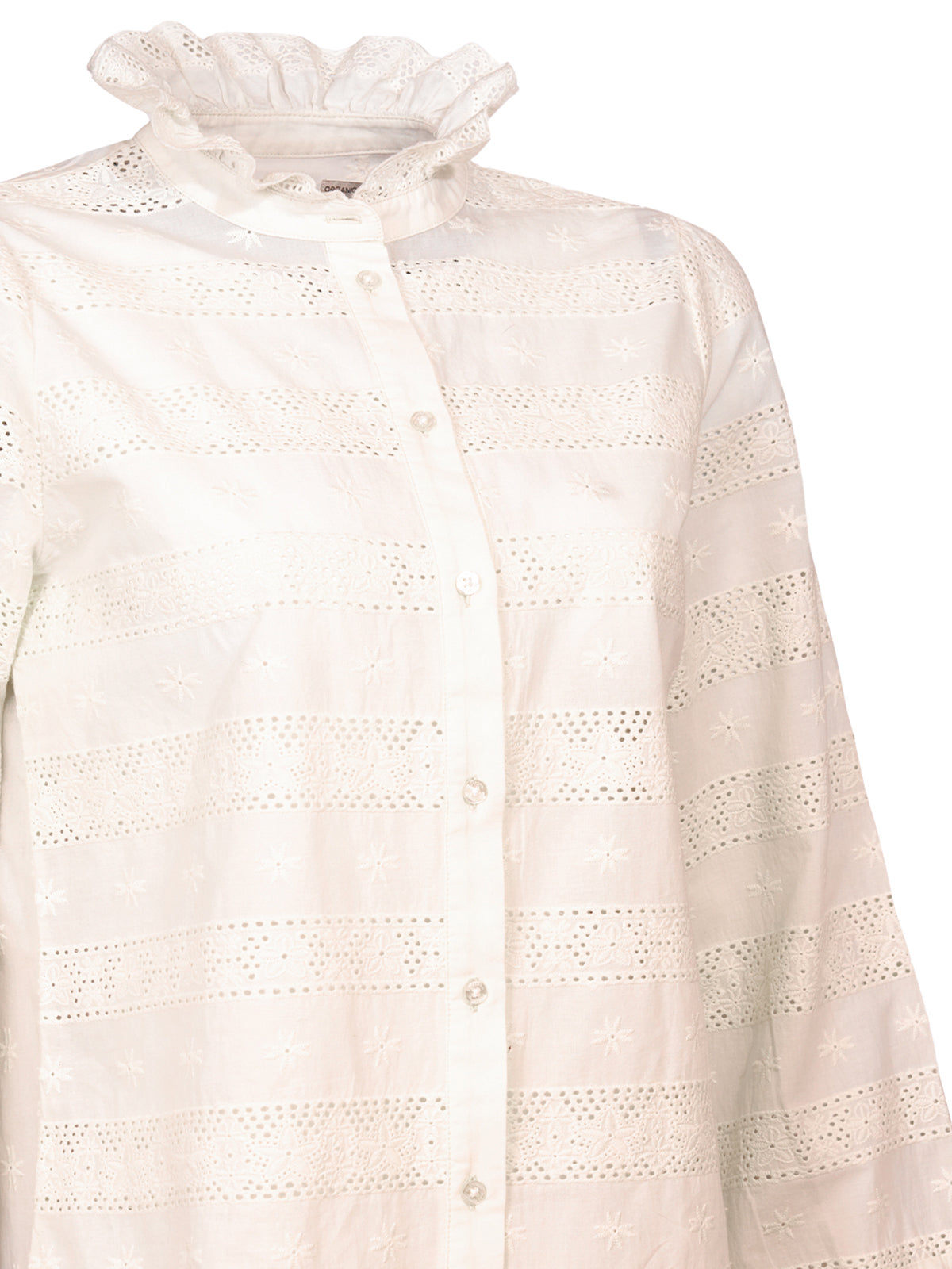 Blusa Algodón Orgánico Mujer Lucía Blanco Rockford