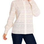 Blusa Algodón Orgánico Mujer Lucía Blanco Rockford