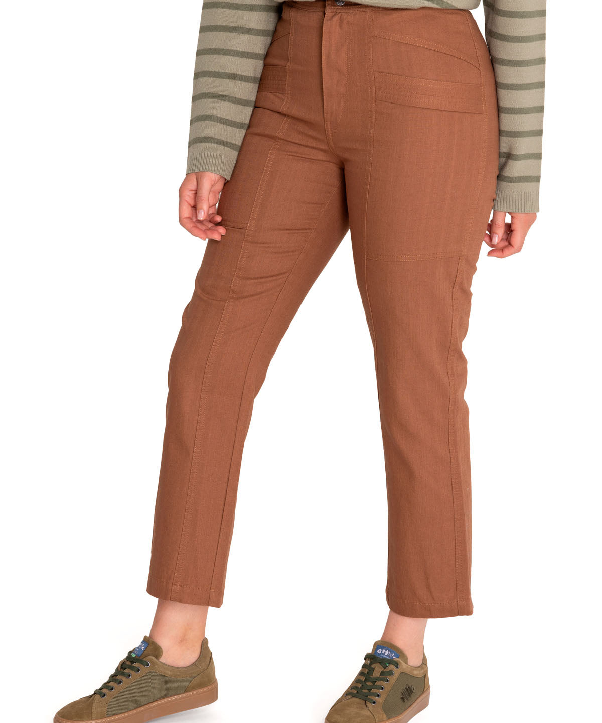 Pantalón Algodón Orgánico Mujer Isis Café Rockford